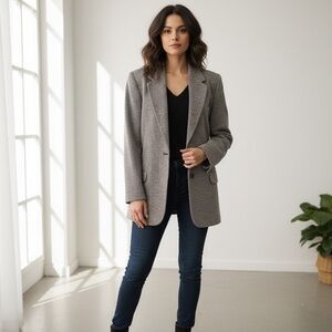 Linda Allard for Ellen Tracy-vintage single breasted jacket-size 8